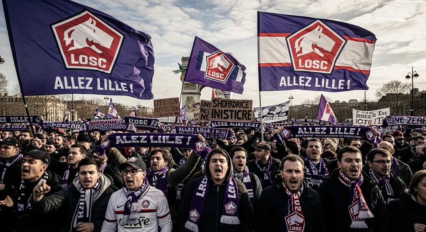 LOSC protestuje przeciwko ograniczeniom dla kibiców na meczu z PSG w Paryżu