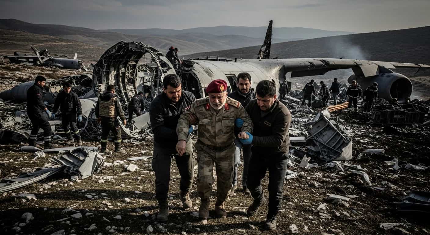 Tragiczna katastrofa samolotu w Turcji - zginął szef sztabu generalnego Libii