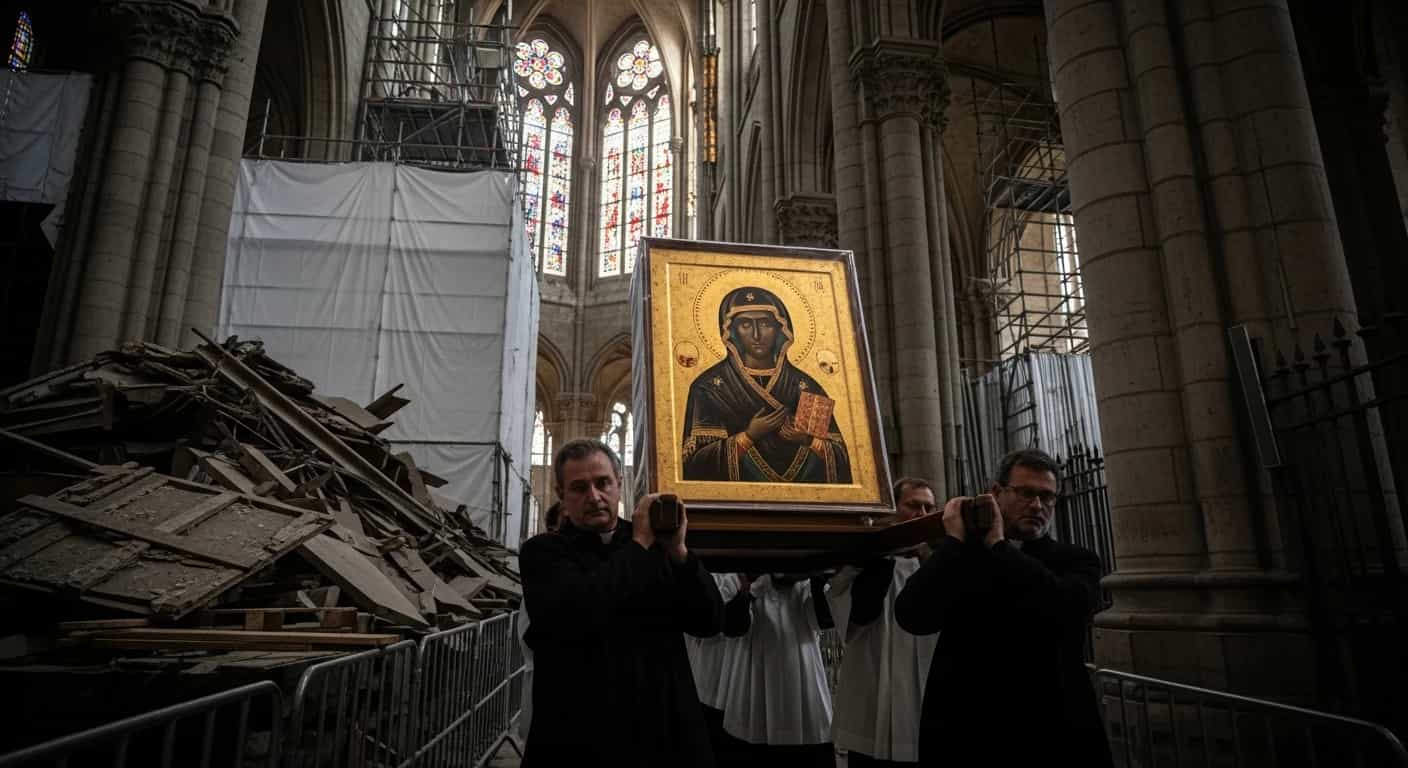 Kopia obrazu Matki Bożej Częstochowskiej powraca do katedry Notre-Dame w Paryżu