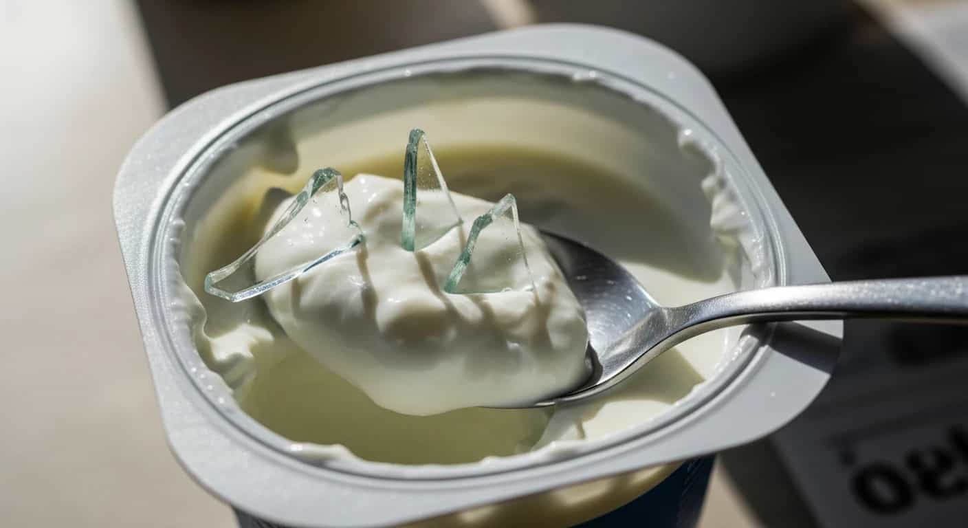 Fragmenty szkła w jogurcie naturalnym - GIS wydaje pilne ostrzeżenie dla konsumentów