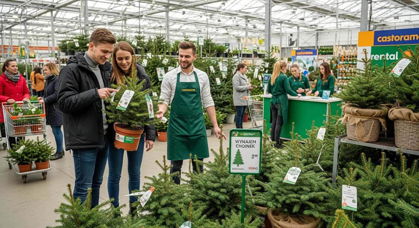 Castorama wprowadza rewolucyjną usługę wynajmu żywych choinek w całej Polsce