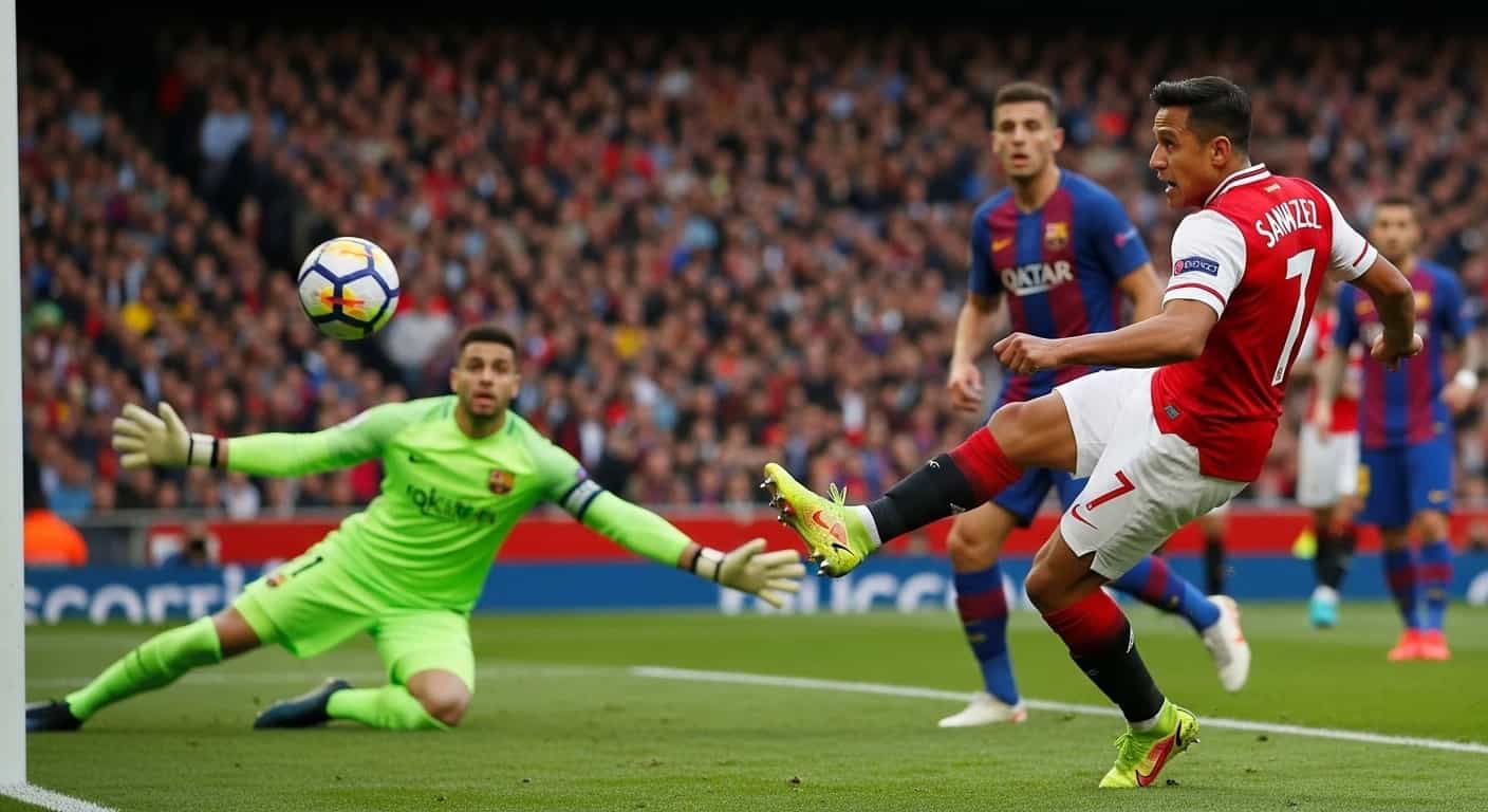 Alexis Sanchez strzela gola przeciwko Barcelonie - "Prawo byłego" w pełnej krasie