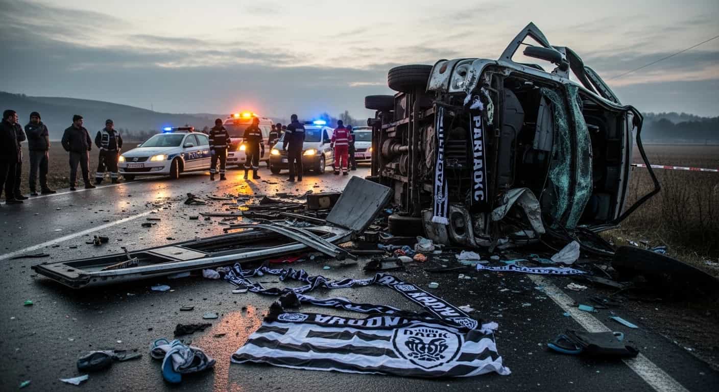 Tragedia na rumuńskiej drodze: siedmiu kibiców PAOK zginęło w wypadku w drodze na mecz Ligi Europy