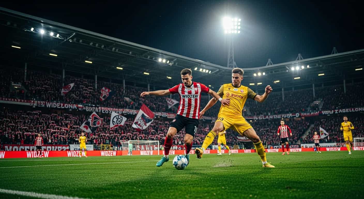 Widzew Łódź podejmuje Jagiellonię Białystok w kluczowym starciu 19. kolejki Ekstraklasy