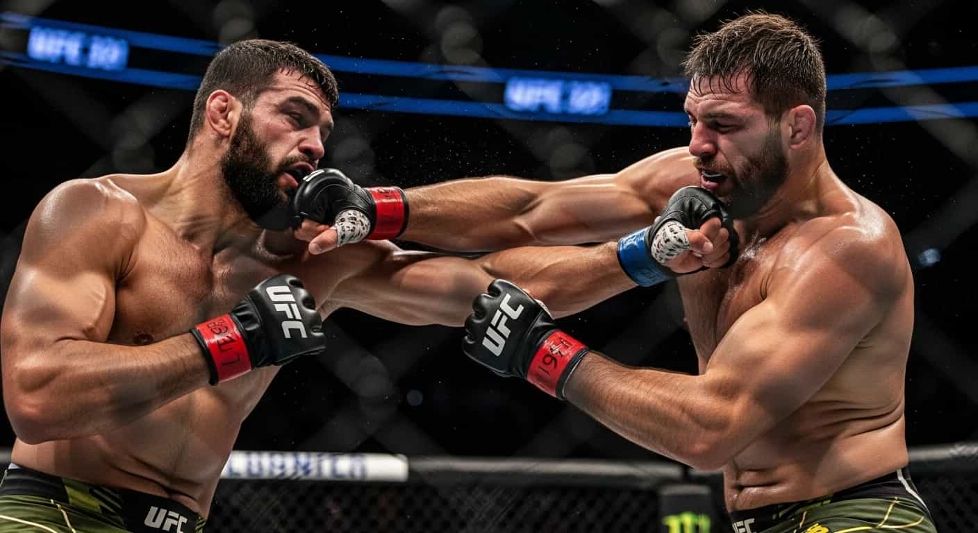Hamdy Abdelwahab pokonuje Chrisa Barnetta na UFC 321 w chaotycznej walce wagi ciężkiej