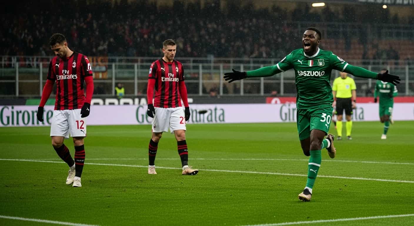 Milan przegrywa z Sassuolo na San Siro - goście prowadzą 1:0 po trafieniu Koné