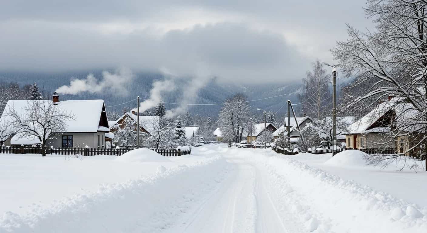 Intensywne opady śniegu paraliżują południe Polski - Zatwarnica odcięta od świata