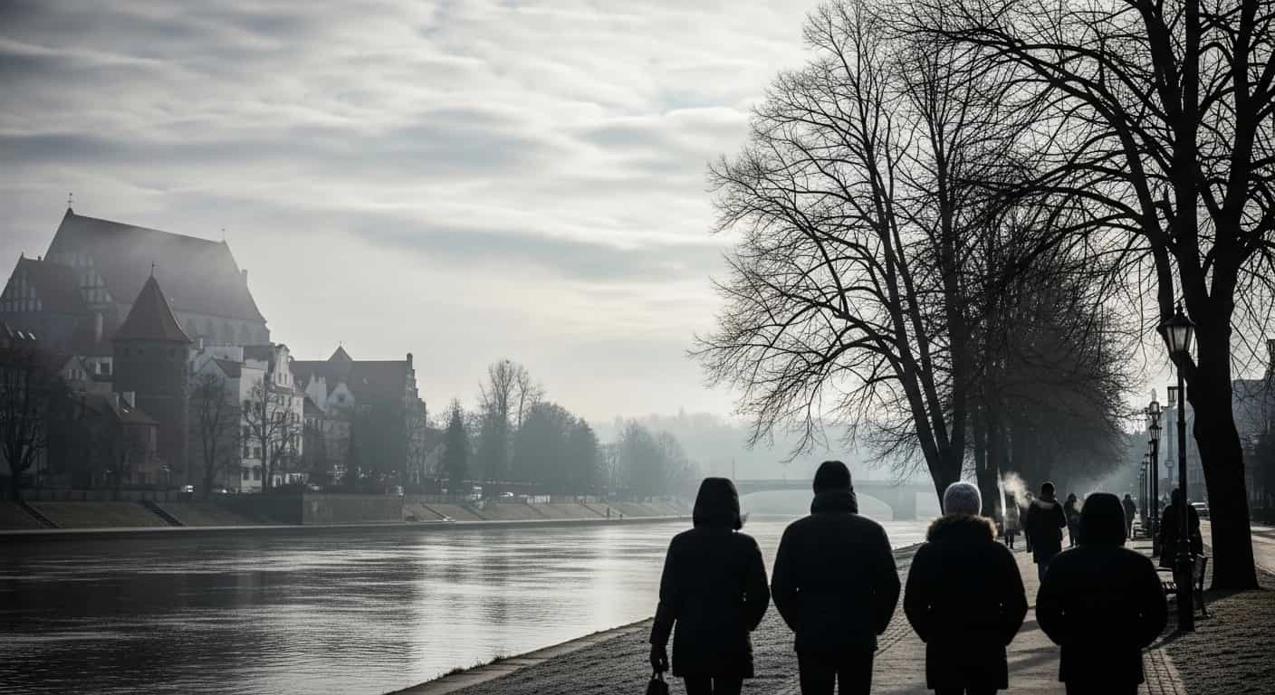 Prognoza pogody dla Torunia na dziś - zachmurzenie i chłodna aura w ostatnim dniu roku