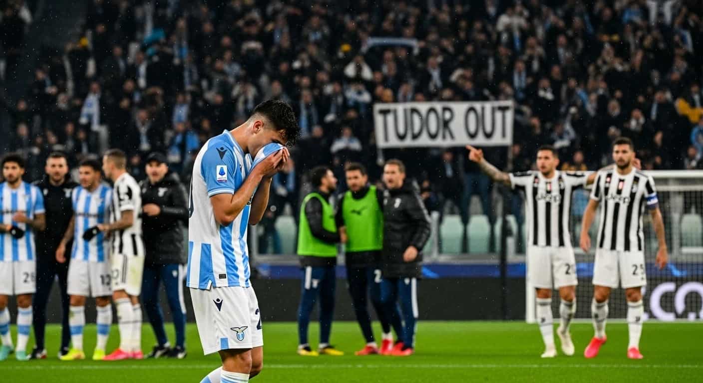 Lazio przegrywa z Juventusem po błędzie Davida, Tudor pod presją kibiców