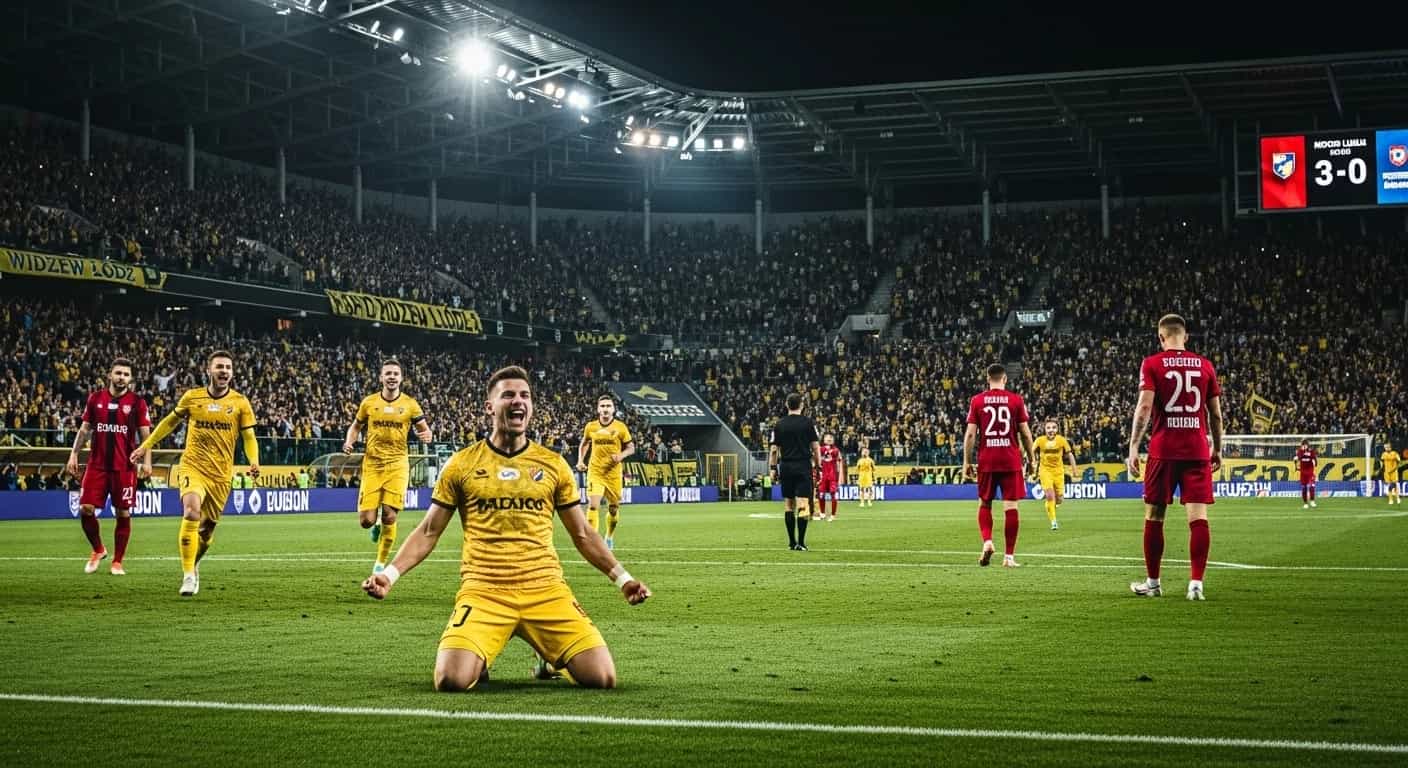 Motor Lublin triumfuje nad Widzewem Łódź 3:0 w piątkowym starciu Ekstraklasy
