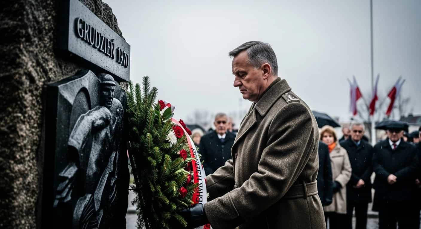 55. rocznica czarnego czwartku w Gdyni - prezydent Nawrocki oddał hołd ofiarom Grudnia 1970