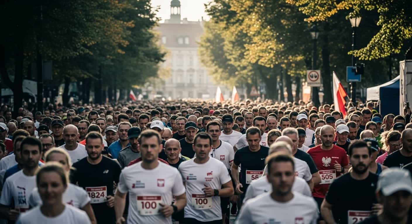 Jubileuszowy Bieg Niepodległości w Poznaniu przyciągnął 15 tysięcy uczestników