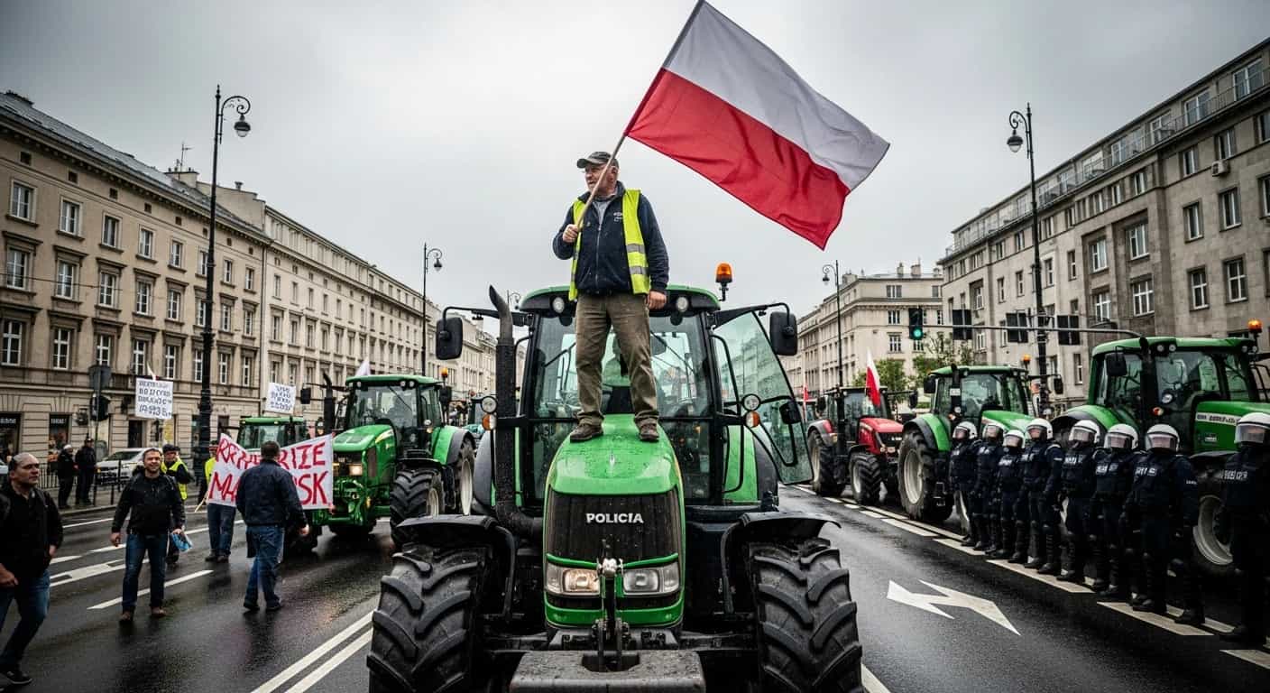 Rolnicy blokują Warszawę w proteście przeciwko umowie Mercosur