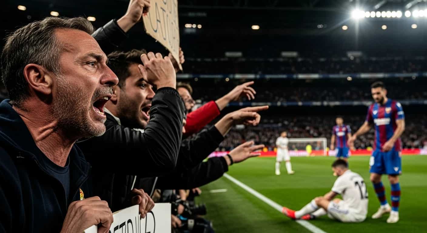 Real Madryt zmaga się z kryzysem w meczu przeciwko Levante - kibice domagają się dymisji Pereza