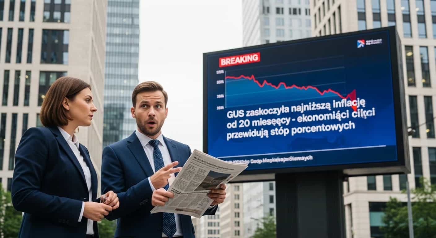 GUS zaskoczyła najniższą inflacją od 20 miesięcy - ekonomiści przewidują cięcia stóp procentowych