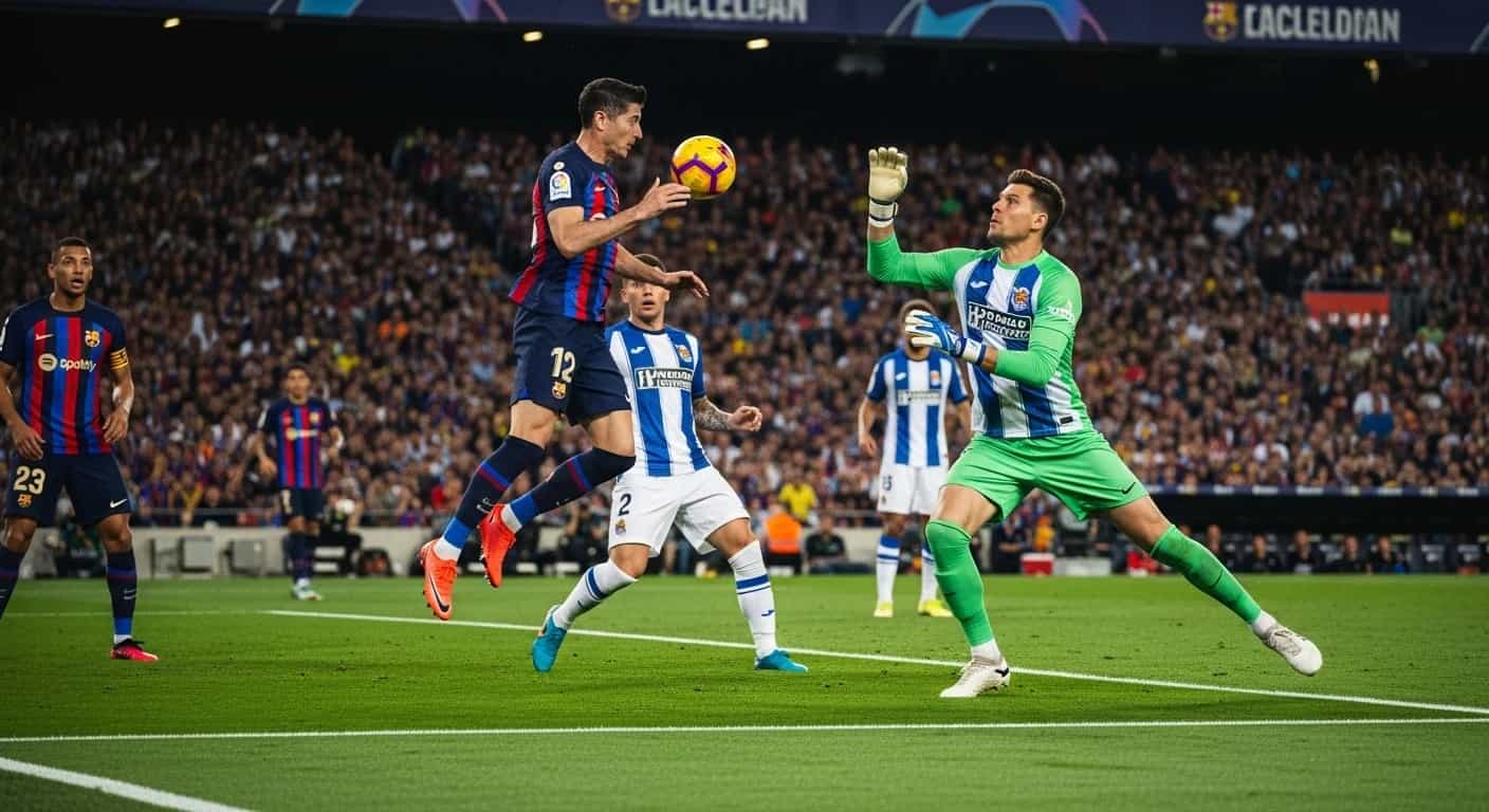 Barcelona walczy o fotel lidera La Liga przeciwko Real Sociedad z Szczęsnym w bramce
