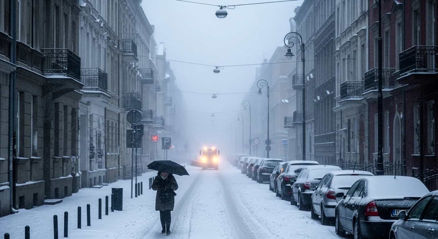 Intensywne opady śniegu nadciągają nad Polskę - IMGW wydaje ostrzeżenia dla kilkunastu województw