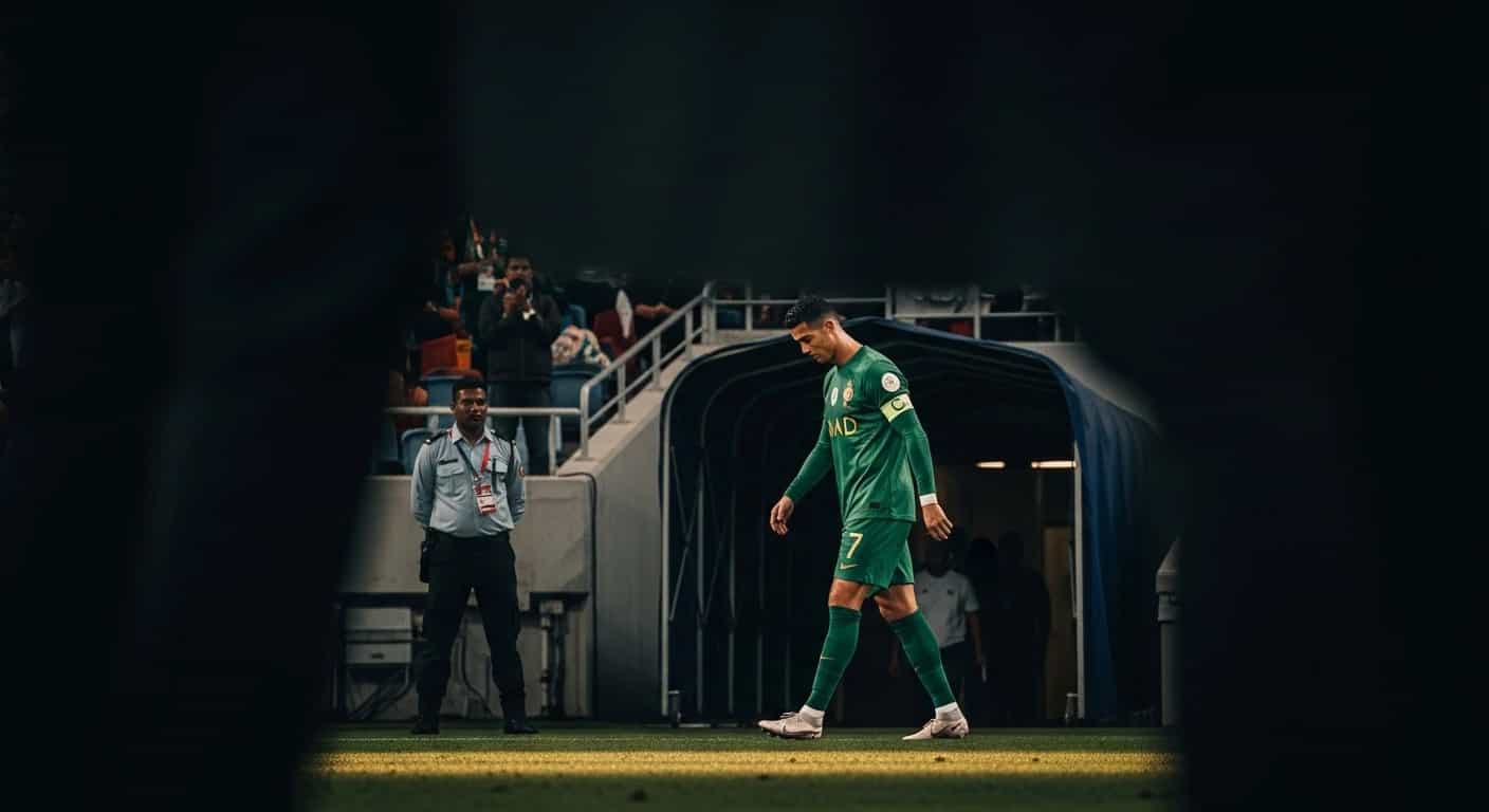 Cristiano Ronaldo opuszcza mecz FC Goa przeciwko Al-Nassr w Azjatyckiej Lidze Mistrzów
