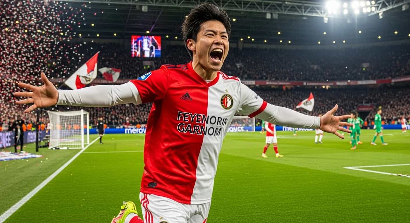 Ueda strzela hat-tricka, Feyenoord demoluje Heracles 4-0 i osiąga historyczny kamień milowy