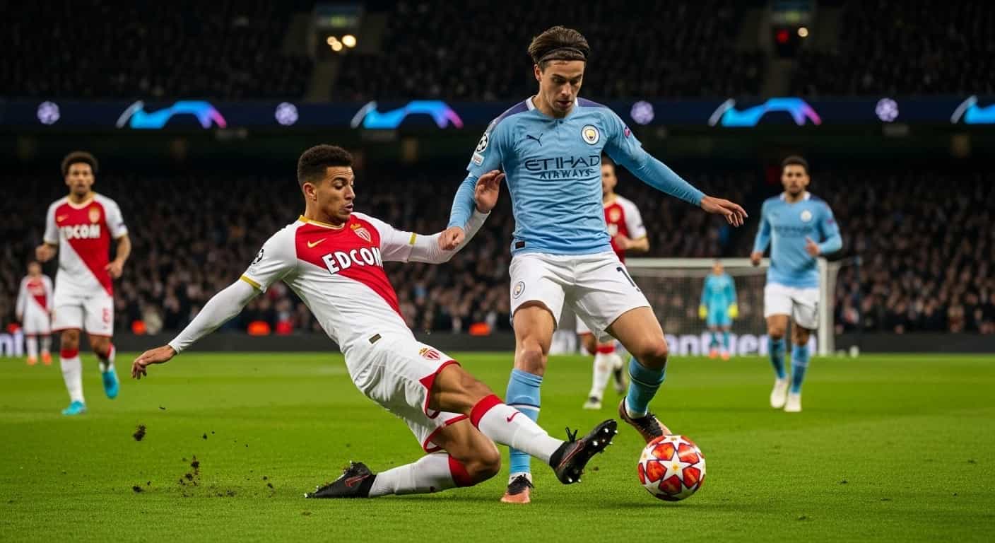 Monaco remisuje z Manchesterem City w dramatycznym meczu Ligi Mistrzów