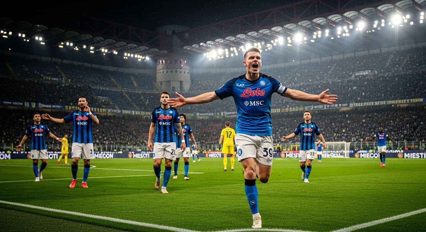 Inter i Napoli remisują 2-2 w emocjonującym meczu na San Siro - McTominay bohaterem gości