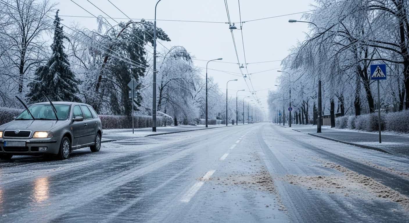 Gołoledź paraliżuje Polskę - ostrzeżenia meteorologiczne dla większości kraju