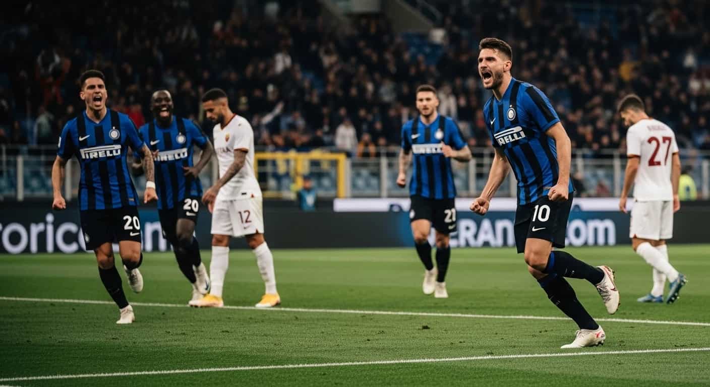 Inter pokonuje Romę 1-0 w dramatycznym spotkaniu na Olimpico
