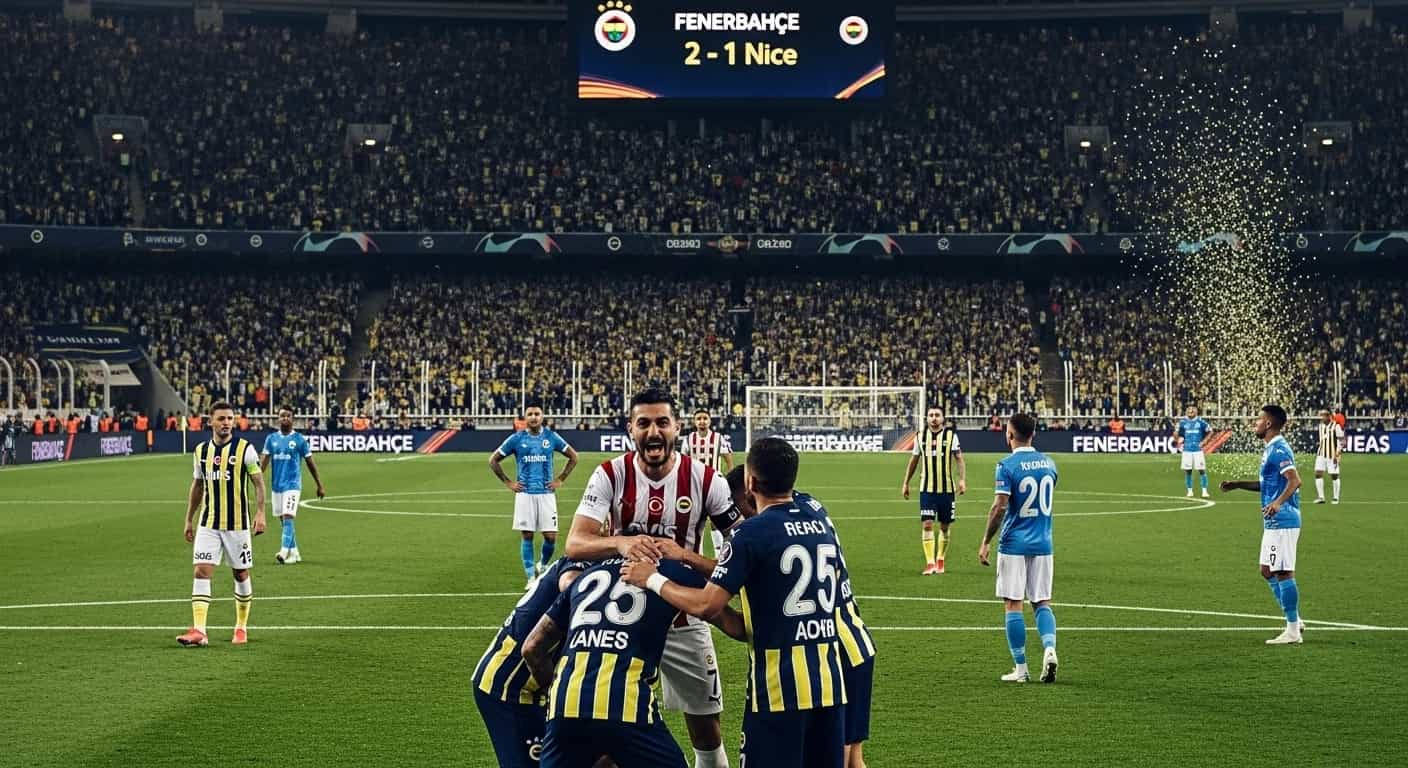 Fenerbahçe pokonało Nice 2-1 dzięki dublowi Kerema Aktürkoğlu w Lidze Europy