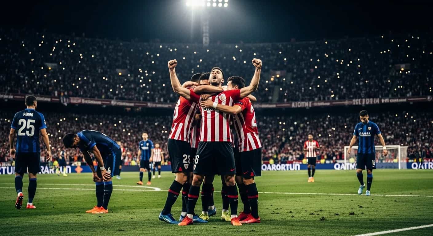 Athletic Bilbao przełamuje passę w Lidze Mistrzów, pokonując Qarabag 3-1 po historycznym golu rywala