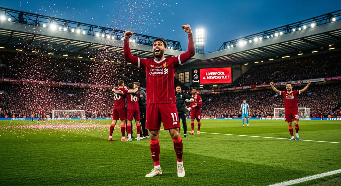 Liverpool pokonuje Newcastle 4-1 po spektakularnym powrocie na Anfield