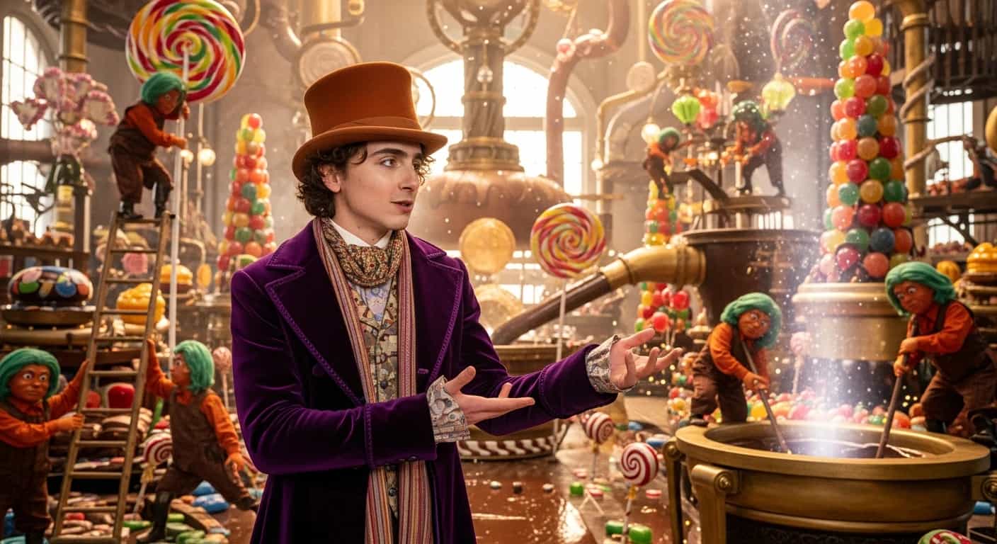 Wonka w TVN - magiczny prequel Charlie i fabryki czekolady z Timothée Chalametem już dziś wieczorem