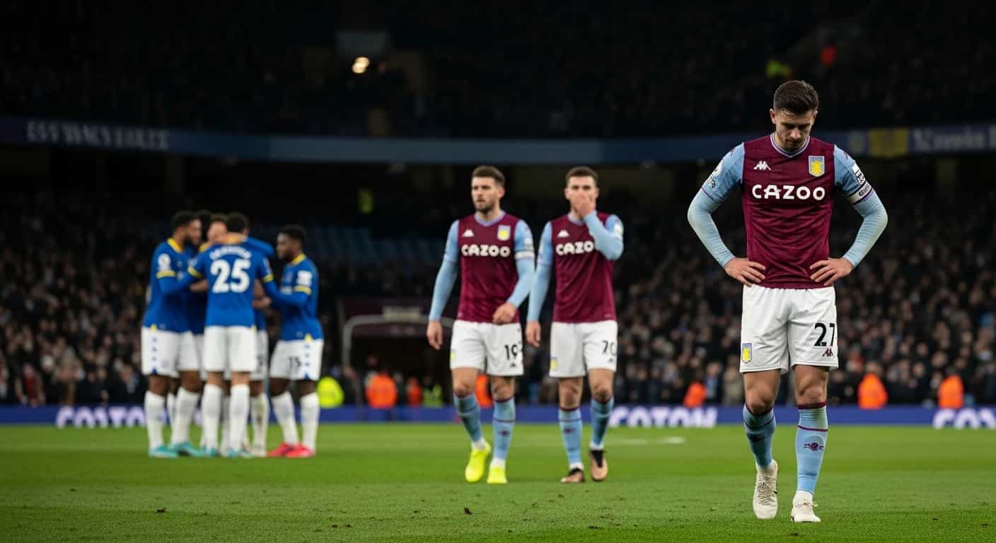 Aston Villa przegrywa z Everton 0-1, przerywając passę 11 zwycięstw u siebie