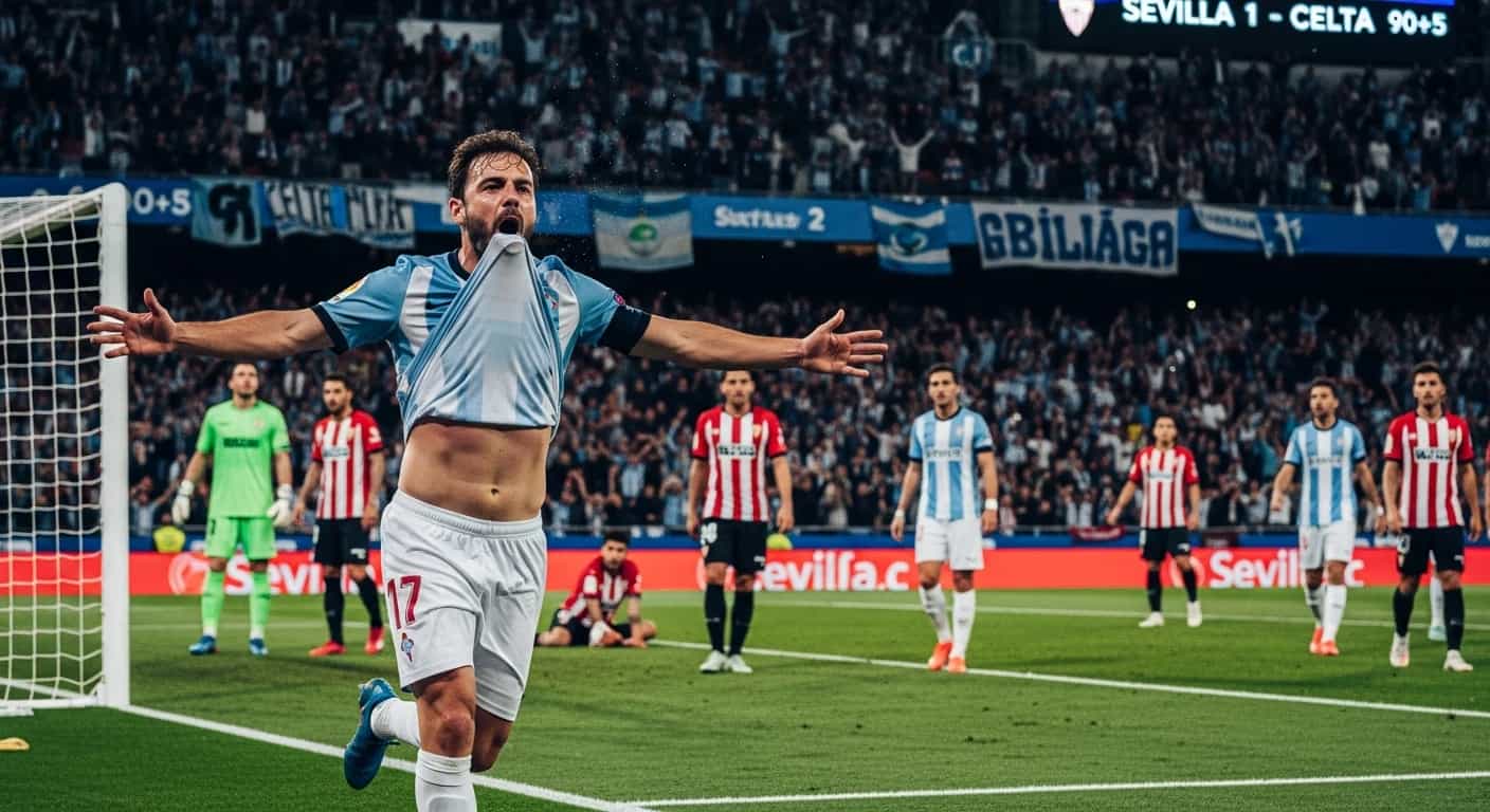 Celta Vigo triumfuje w Sewilli po karnym w końcówce meczu