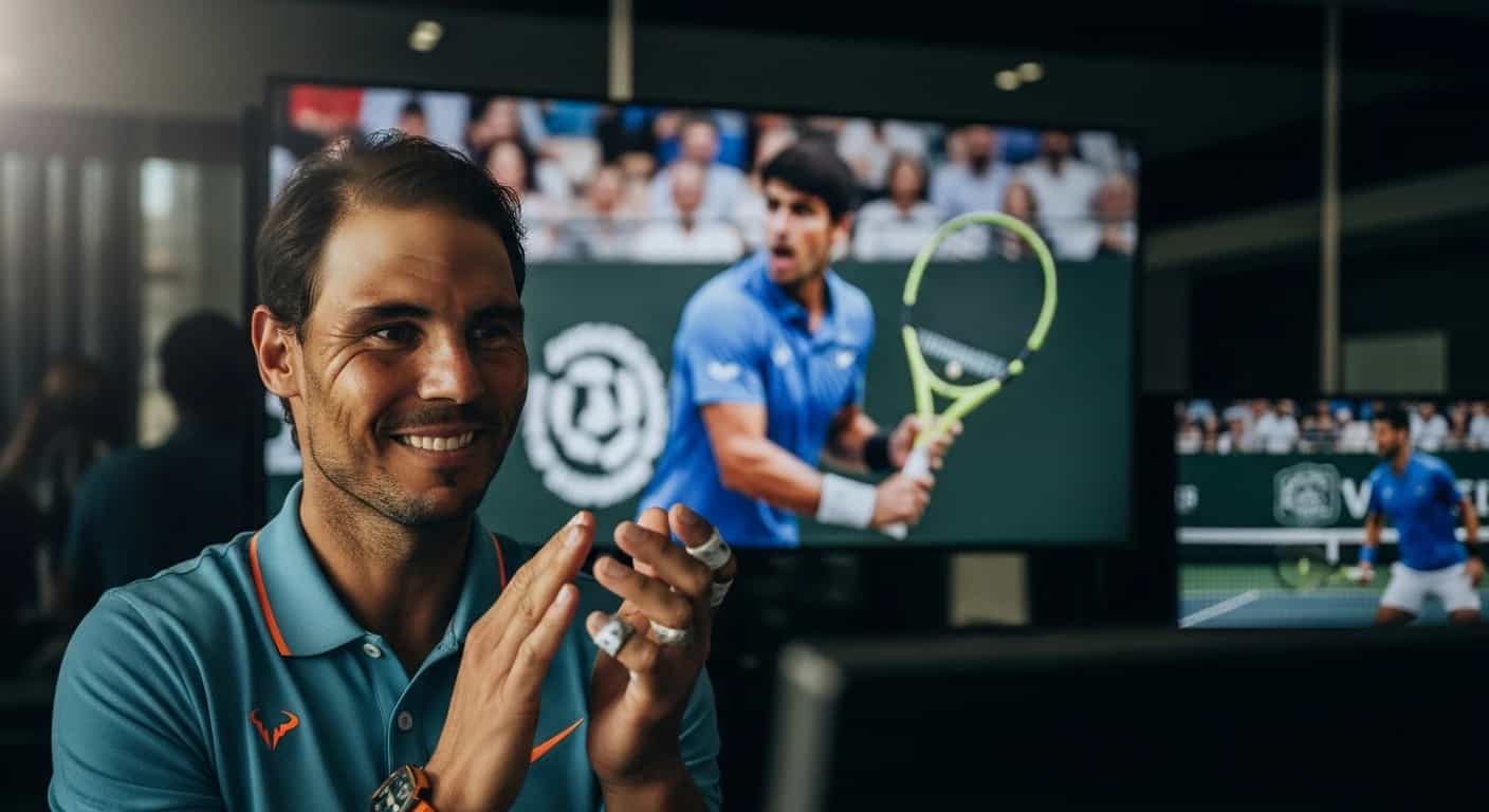 Rafael Nadal wyraża wsparcie dla Alcaraza przed finałem Australian Open, ale docenia także Djokovicia