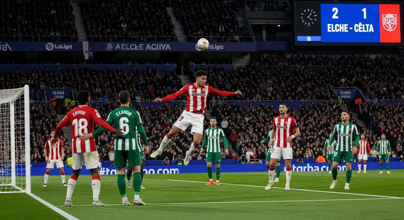 Elche pokonuje Celtę 2-1 w emocjonującym starciu La Liga