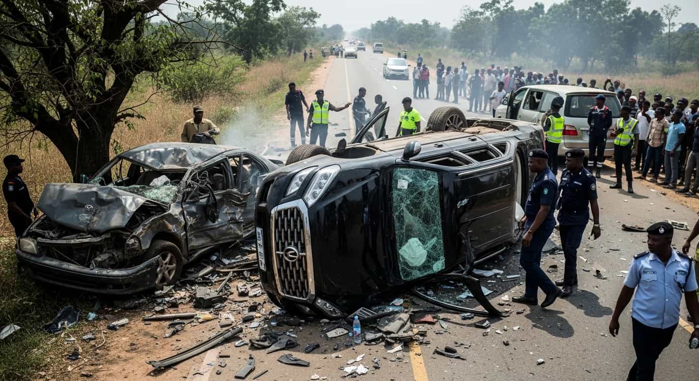 Anthony Joshua ranny w tragicznym wypadku samochodowym w Nigerii - dwie osoby zginęły