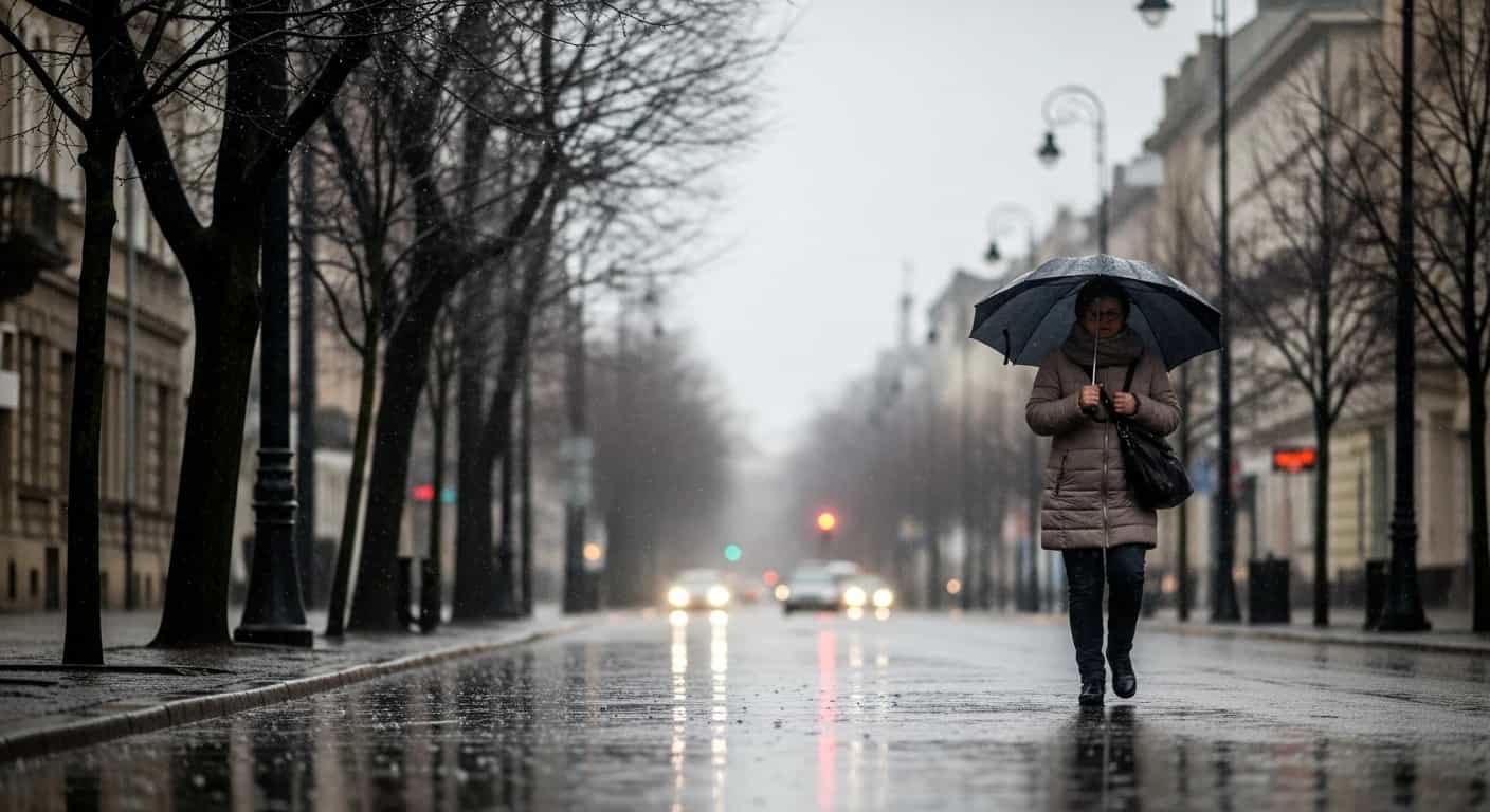 Deszczowa pogoda w Łodzi - prognoza na 9 grudnia i najbliższe dni