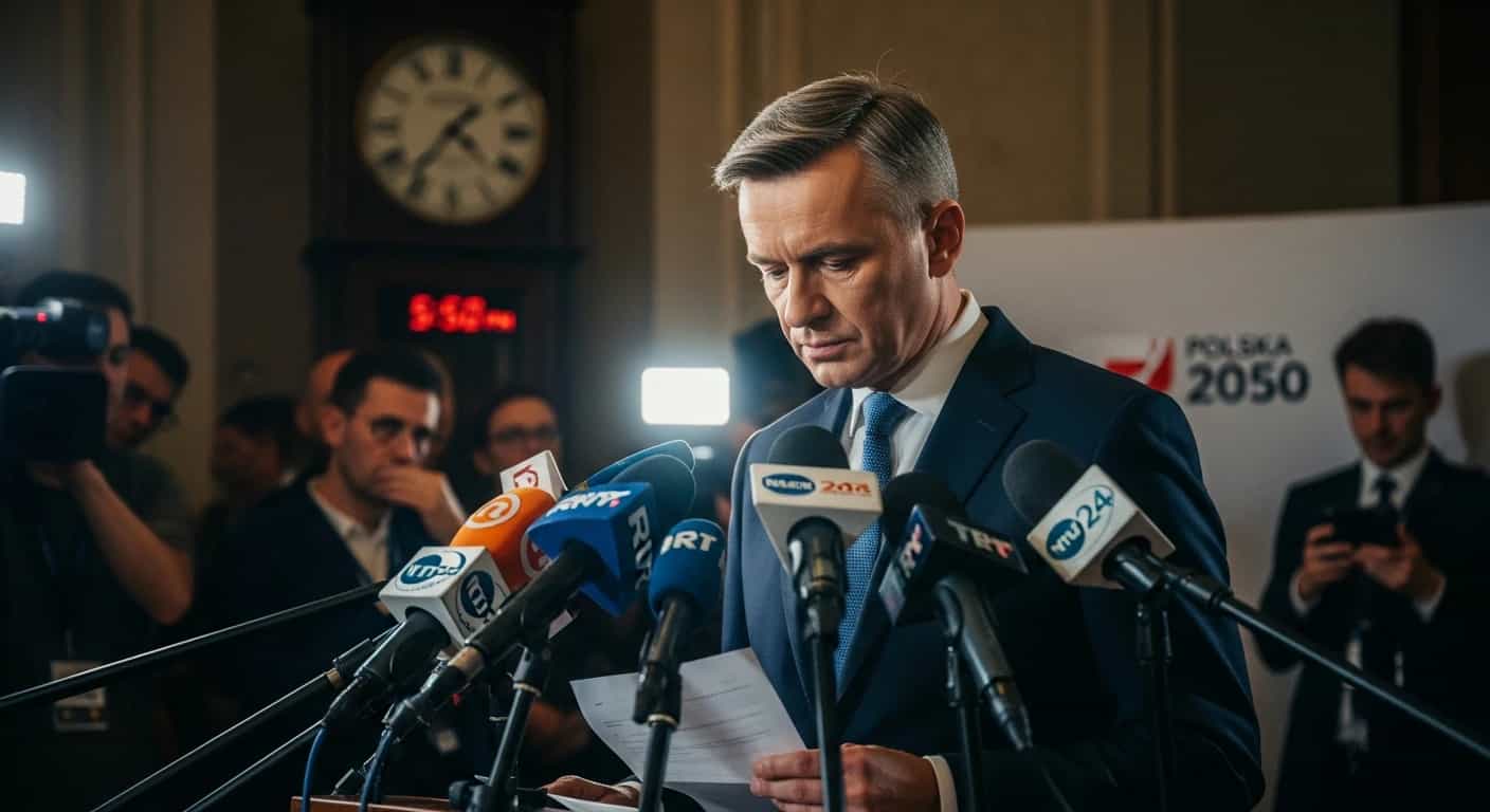Kryzys w Polsce 2050 - przewodniczący komisji wyborczej podaje się do dymisji po unieważnieniu głosowania