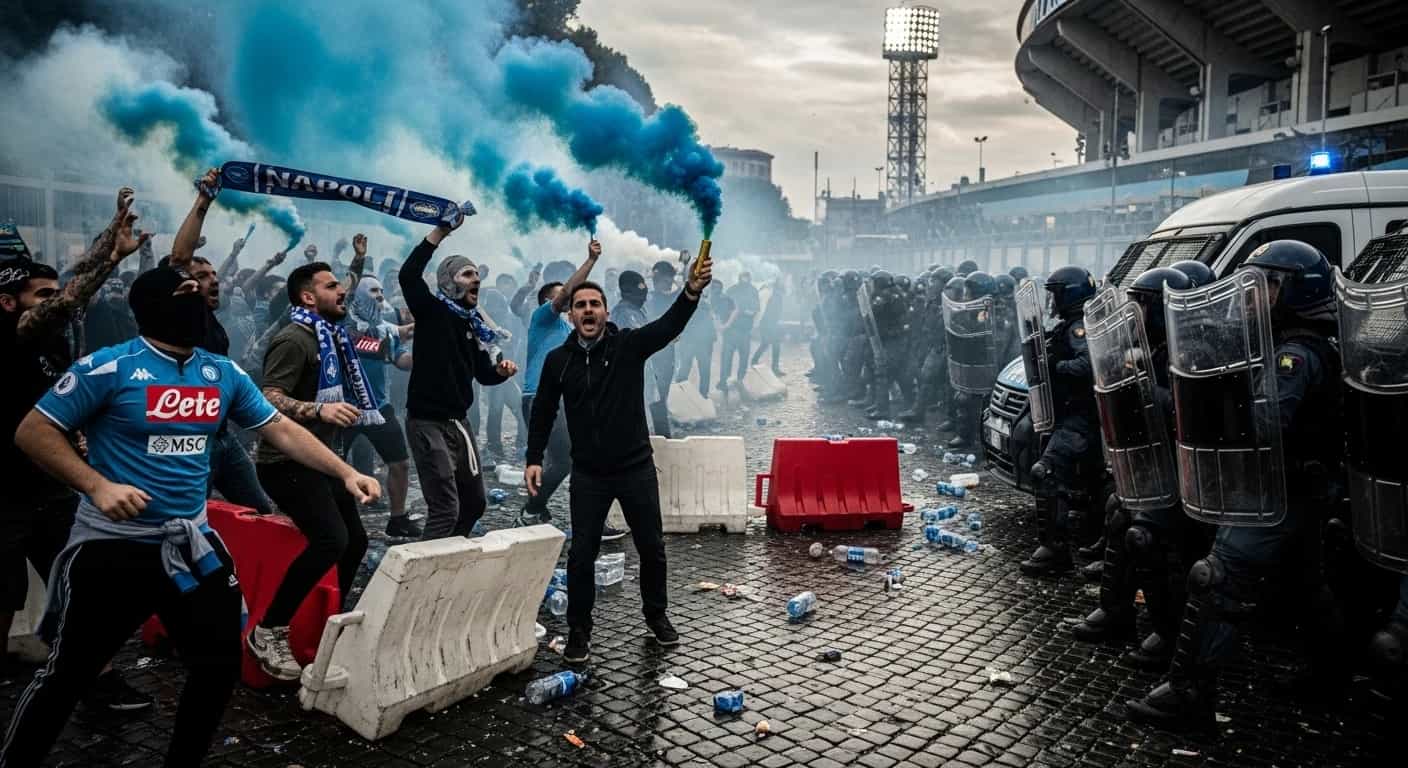 Napoli kontra Sporting CP - zamieszki kibiców i kryzys kadrowy przed meczem Ligi Mistrzów