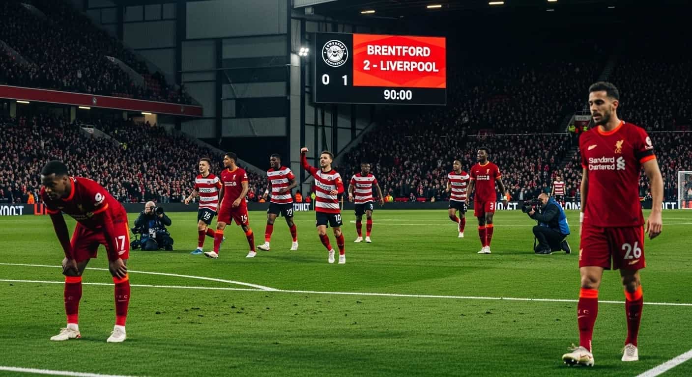Brentford sensacyjnie pokonuje Liverpool 2:1 w dziewiątej kolejce Premier League
