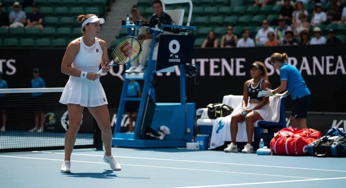 Maddison Inglis awansuje do czwartej rundy Australian Open po kontuzji Naomi Osaki