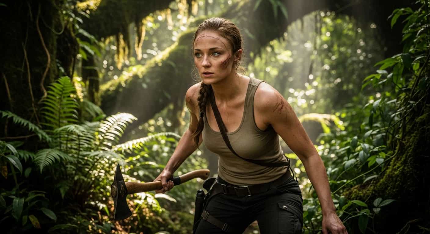 Sophie Turner wciela się w Larę Croft - pierwsze zdjęcia z nowego serialu Tomb Raider dla Prime Video