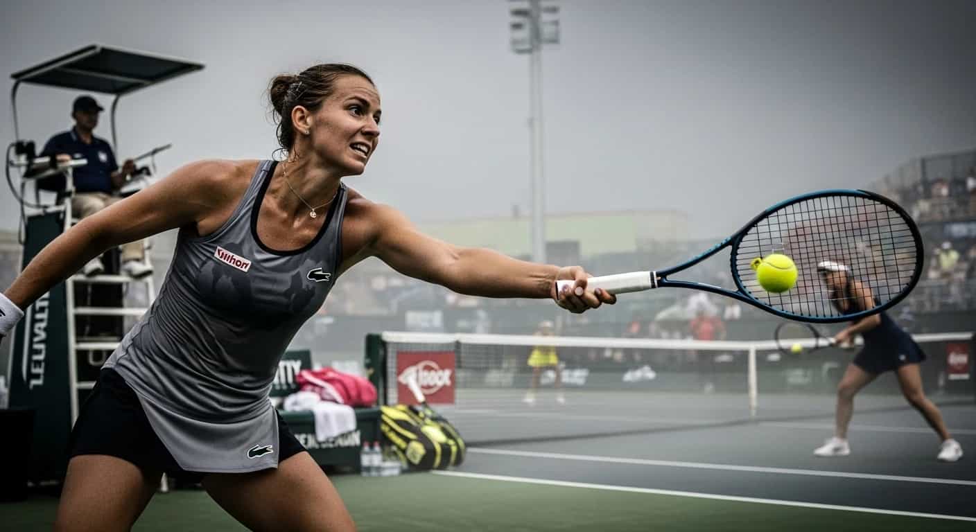 Magdalena Fręch przegrywa z Kudiermietową w ekstremalnych warunkach w Wuhan