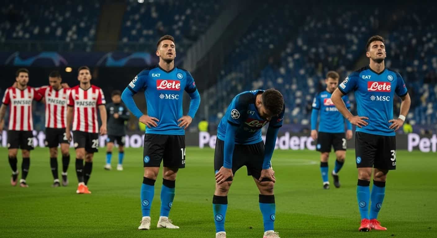 Napoli ponosi klęskę w Eindhoven - PSV miażdży Azzurrich 6:2 w Lidze Mistrzów