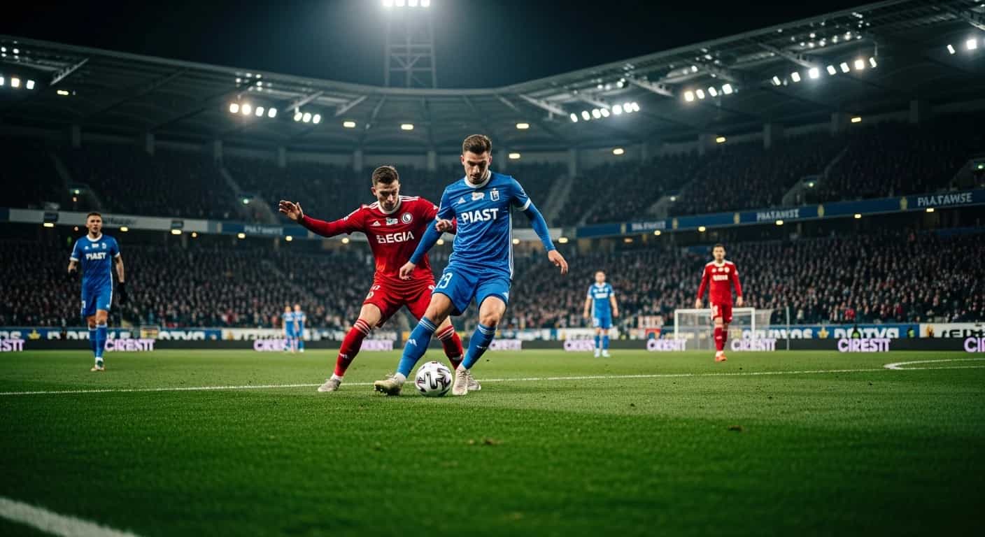 Piast Gliwice podejmuje Legię Warszawa w meczu dwóch drużyn ze strefy spadkowej