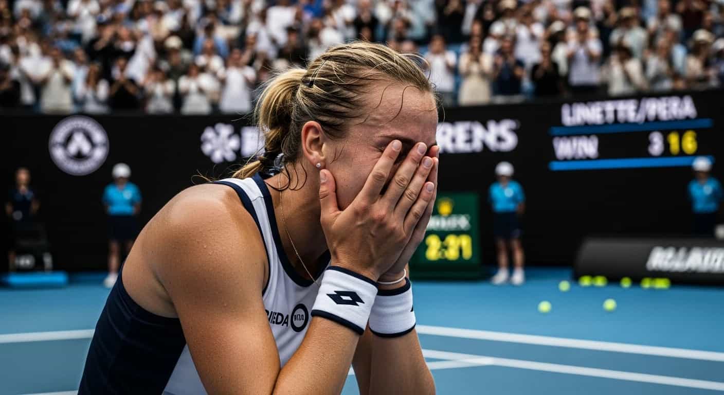 Magda Linette triumfuje w deblu Australian Open po dramatycznej batalii trwającej 158 minut