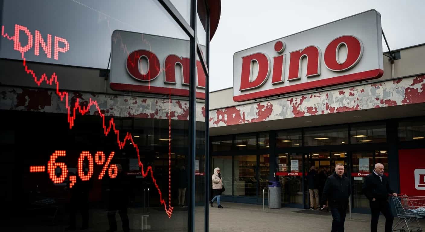 Akcje Dino tracą 6 procent w środę - analiza spadków polskiej sieci handlowej