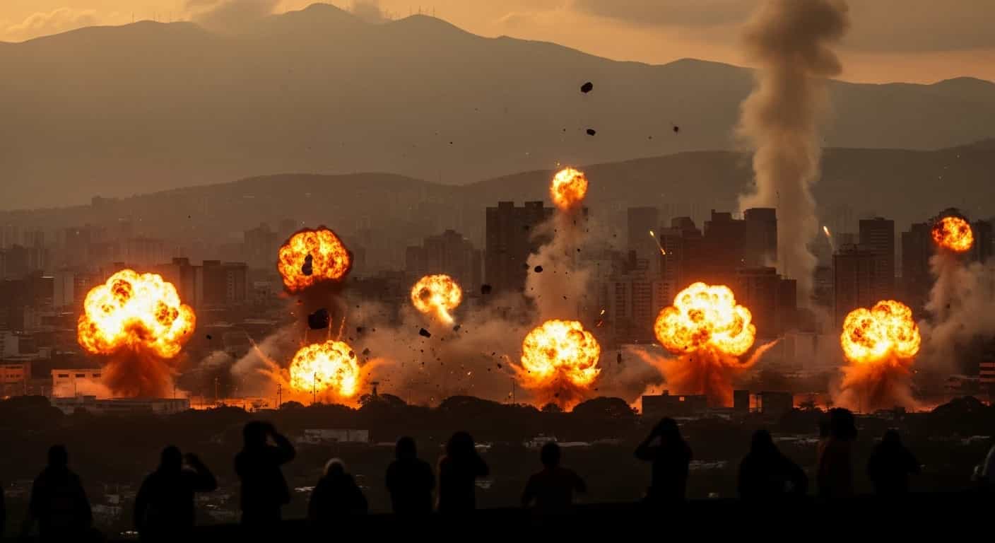 USA przeprowadza ataki wojskowe na Wenezuelę, eksplozje słyszane w stolicy Caracas