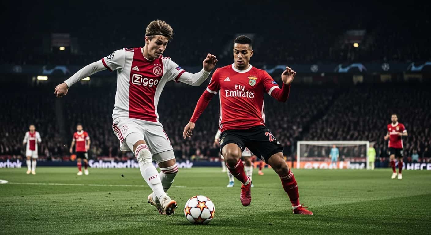 Ajax Amsterdam walczy o pierwsze punkty w Lidze Mistrzów przeciwko Benfice