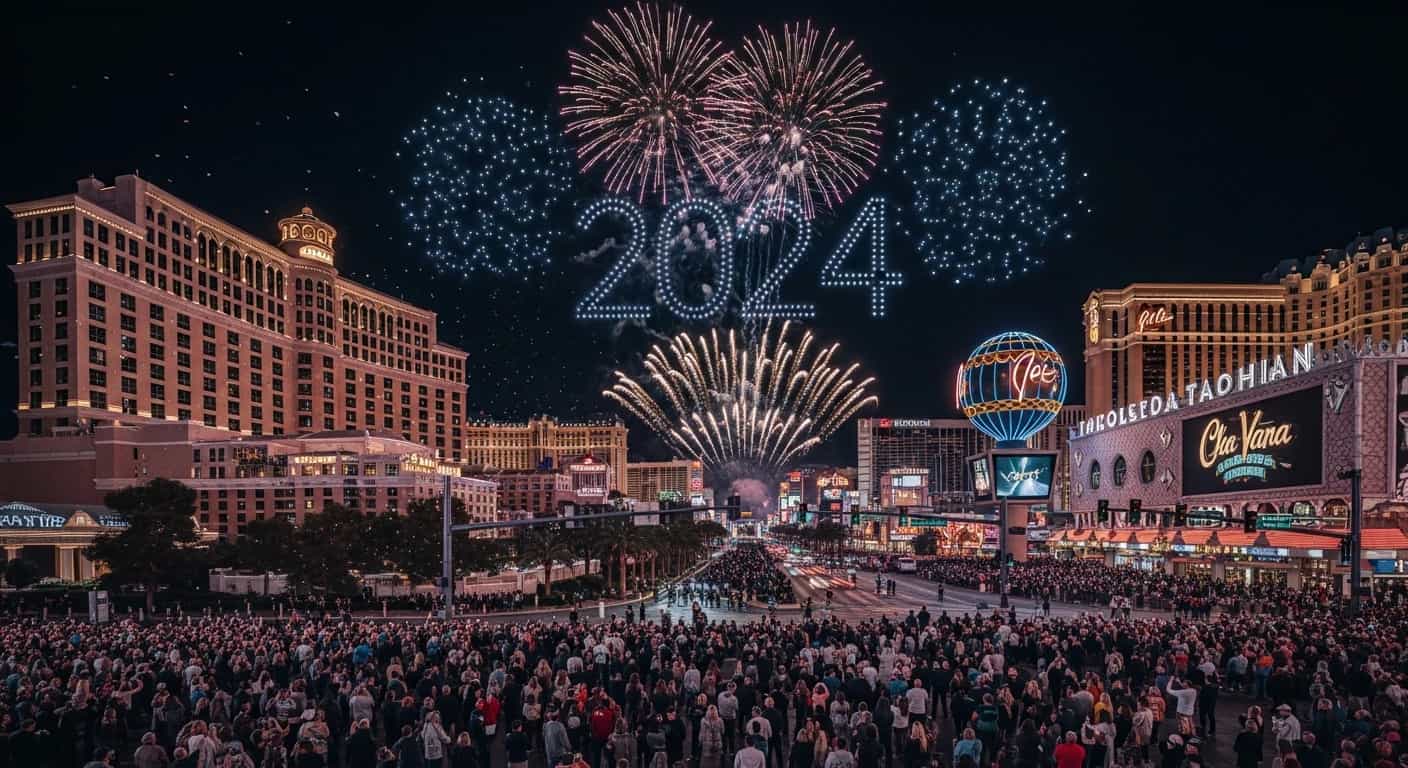 Las Vegas przygotowuje spektakularną sylwestrową noc z fajerwerkami i pokazem dronów